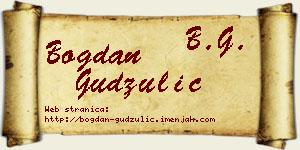 Bogdan Gudžulić vizit kartica
